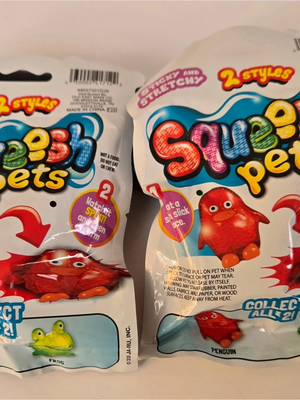 Squeeze Pets Crunchy Sensory Toy pack of 2